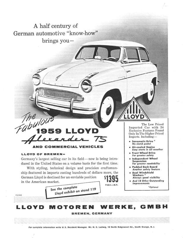 I can only guess that this piece of advertising is referring to the New York Auto Show, which is held in the spring.  The distributor at that time was working out of an apartment at this address in New Jersey.