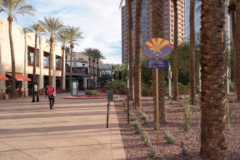 A view of Arizona Center in Phoenix