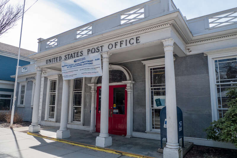 United States Post Office, Hope Street, Bristol, Rhode Island.