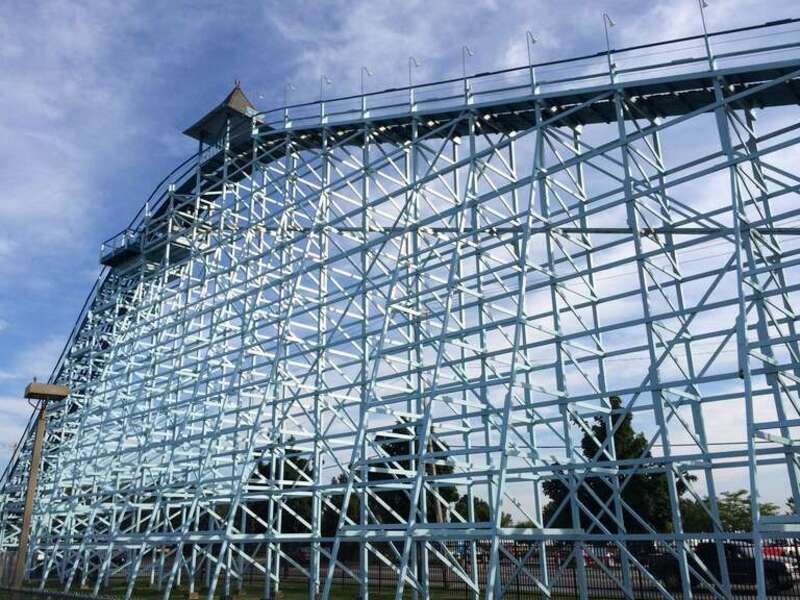 Track of Blue Streak (Cedar Point) at Cedar Point.