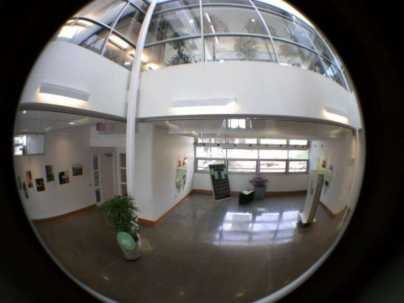 The newly opened Center for Sustainable Landscapes, a green building that is part of Phipps Conservatory in Pittsburgh, Pennsylvania