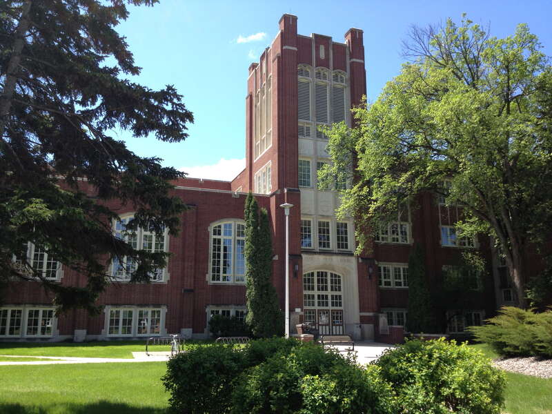 Chester Fritz Library on the University of North Dakota campus in Grand Forks, ND.