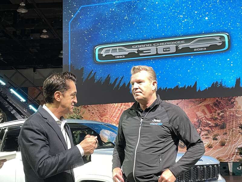 Meunier, last-minute preparation to present the electrification plans to media and professionals at the 2022 Detroit Auto Show.