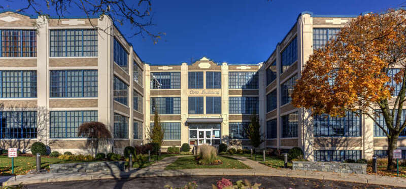 Coro building, built 1929 for the Cohn &amp;amp; Rosenburger company. Point Street facade. Cohn &amp;amp; Rosenburger was once the largest manufacturer of costume jewelry in the city. Art Deco style. Frank S. Perry, architect. Part of the Providence Jewelry