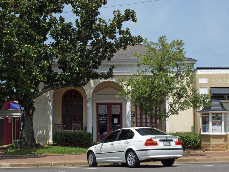 The Courier Building/Old Post Office in Fairhope, Alabama; listed on the National Register of Historic Places