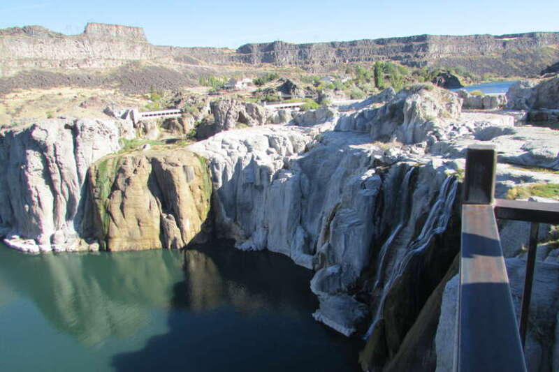 Shoshone Falls during the dry season.