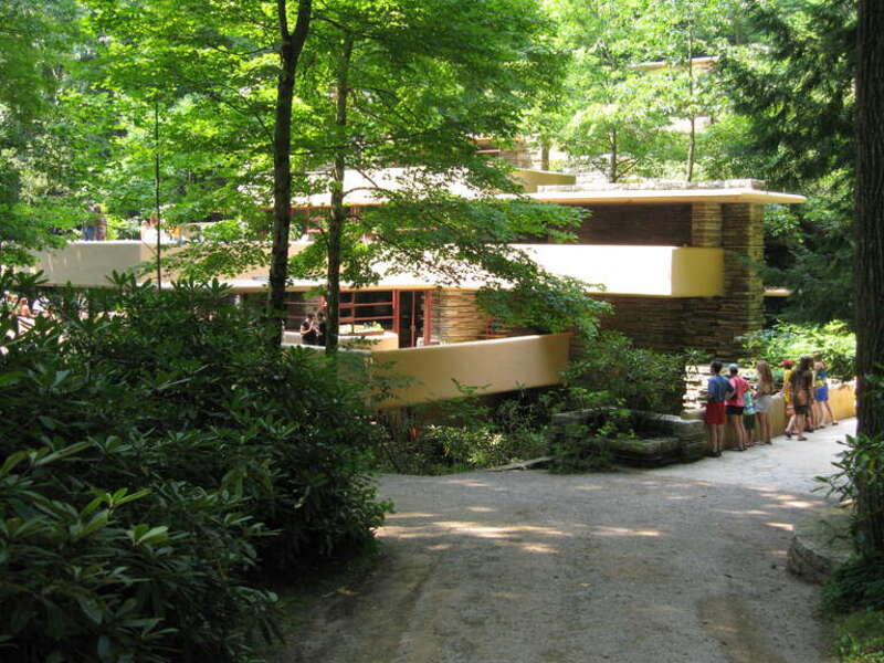Driveway leading to the entrance of Fallingwater.