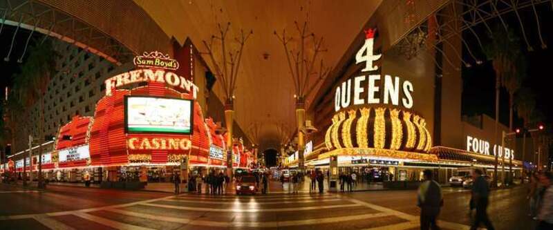 Der alte Vergnügungs-Distrikt in Downtown Las Vegas.