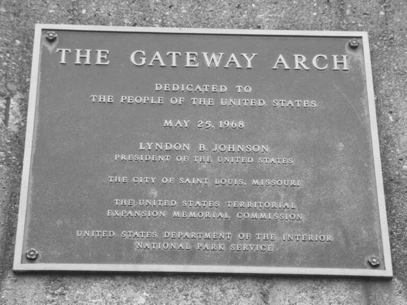 The Gateway Arch Plaque