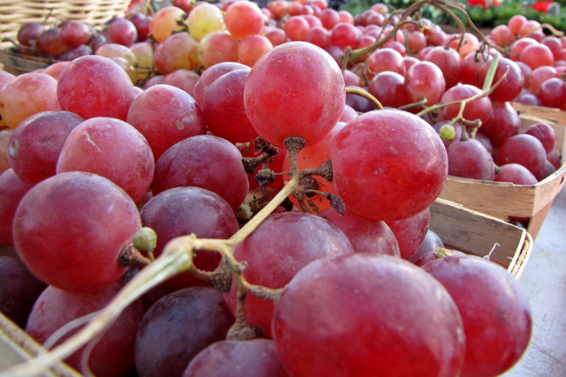 Grapes for sale at Eastern Market, in Washington, DC's Capitol Hill neighborhood.

Ben Schumin is a professional photographer who captures the intricacies of daily life.  This image may be used under Creative Commons Attribution-ShareAlike 2.0.