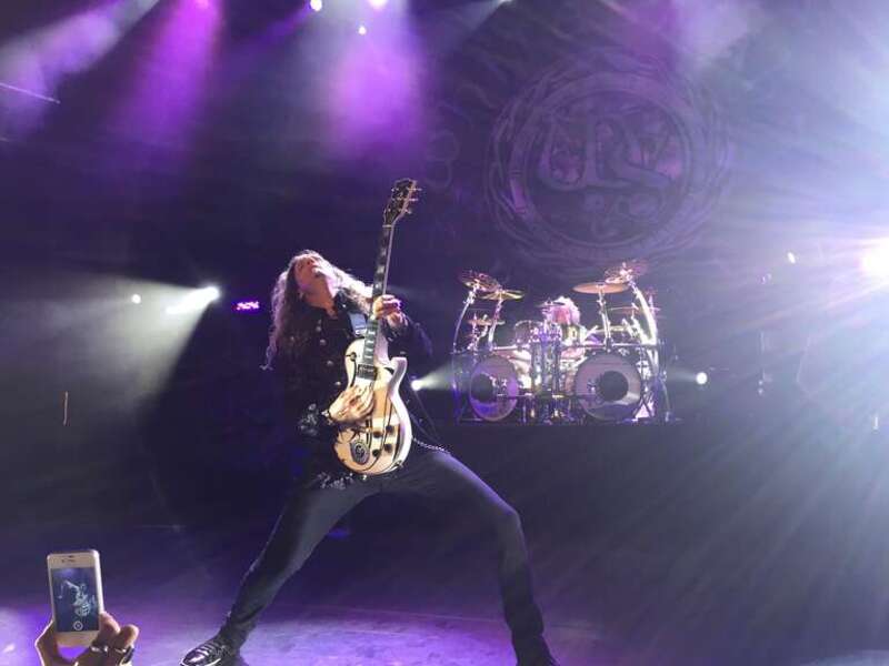 Guitarist Joel Hoekstra live at College Street Music Hall in New Haven, Connecticut.