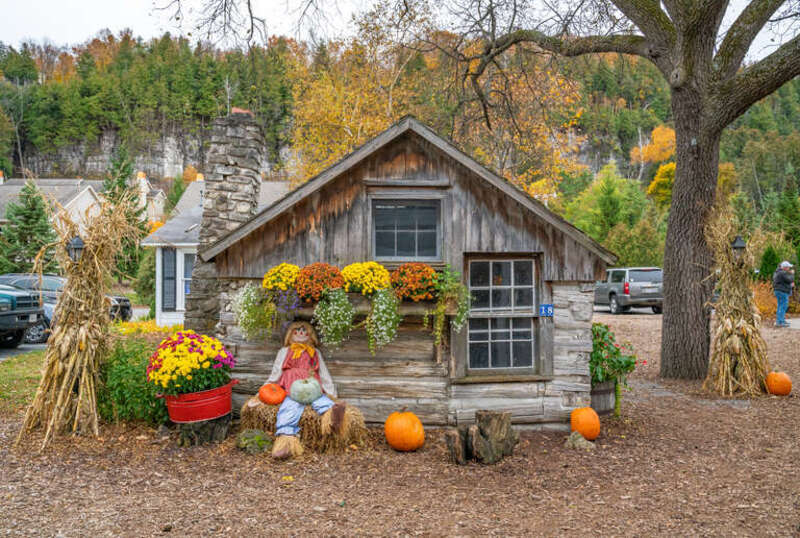 Halloween decorations in Door County, WI.