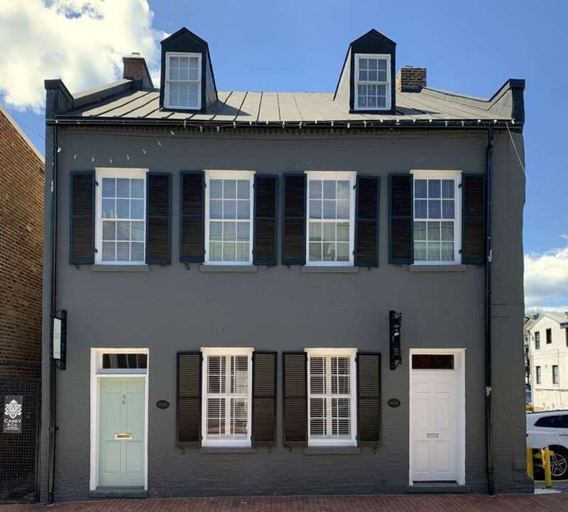 The Joseph Carleton House is located at 1052-1054 Potomac Street NW in the Georgetown neighborhood of Washington, D.C. It was built in 1794 for Georgetown postmaster Joseph Carleton. The building is listed on the District of Columbia Inventory of