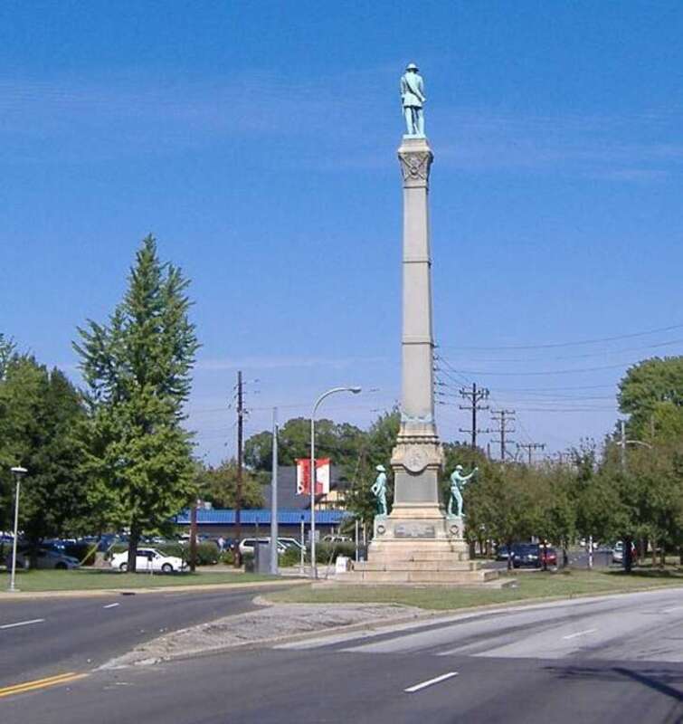 The Louisville Confederate Monument.