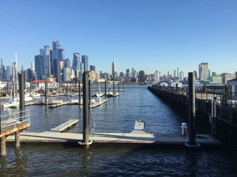 The Manhattan skyline seen from Hoboken