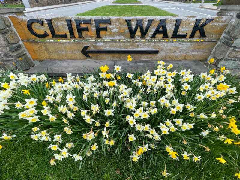 Newport Cliff Walk sign, Rhode Island