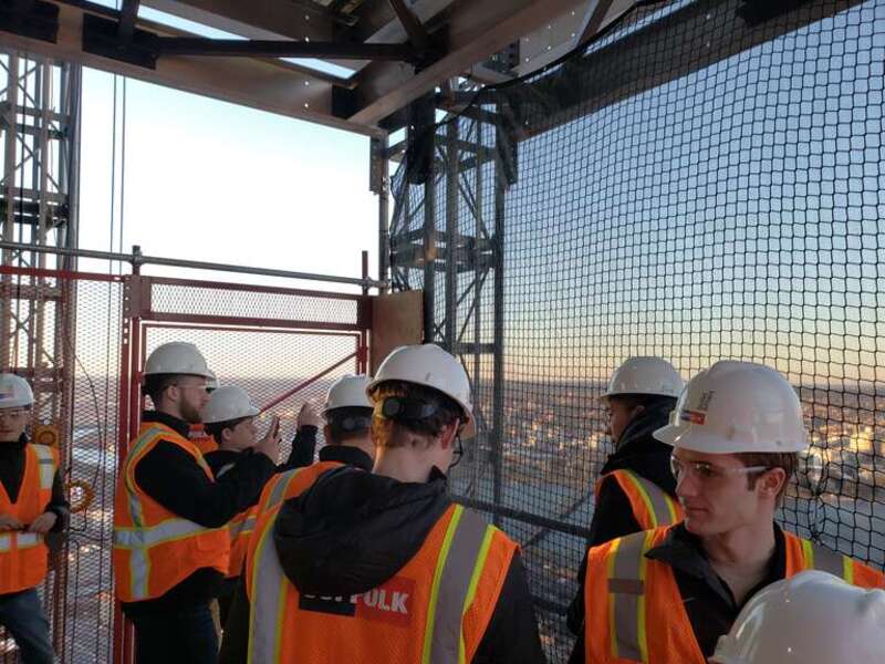 Taken during a site walk of the One Dalton/Four Seasons Hotel &amp;amp; Private Residences, One Dalton Street construction site on December 4th, 2018.