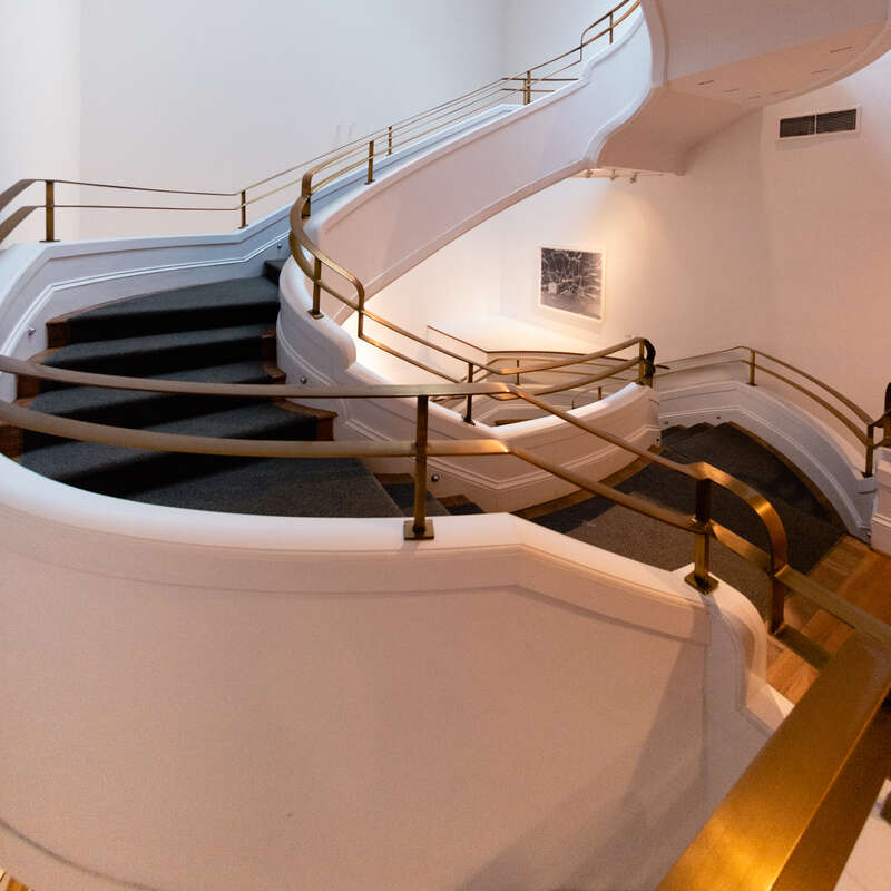 This is the main staircase at the Phillips Collection