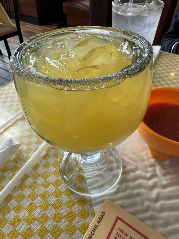 Margarita at Rio Grande Mexican Restaurant, Berea, Kentucky.