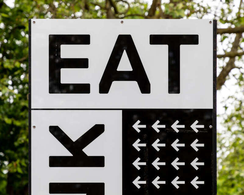 Schild at Seattle Center in Seattle, Washington, USA