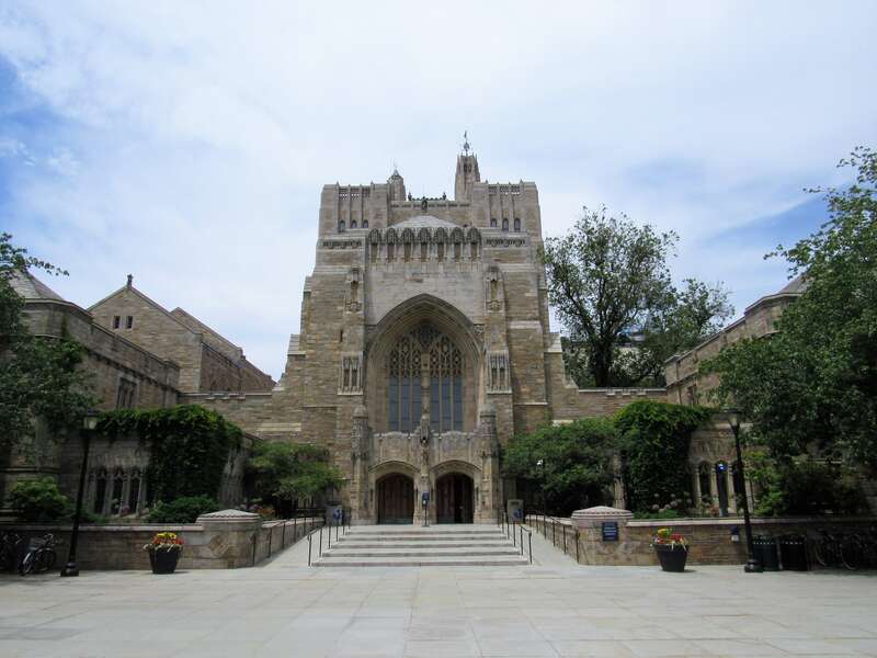 Sterling Memorial Library at Yale University in New Haven, Connecticut.
