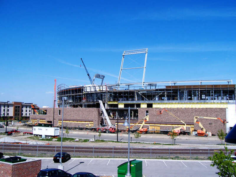 It's in downtown Omaha.  There are several hotels across the street and if you stayed there, you could just walk to all the games!