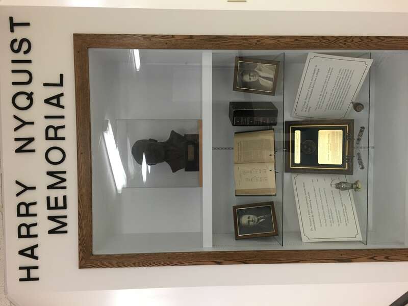 Memorial to Harry Nyquist at the University of North Dakota
