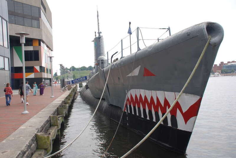 The USS Torsk (SS-423) is docked at the Baltimore Maritime Museum and is one of several Tench Class submarines still located inside the United States. Nicknamed the &quot;Galloping Ghost of the Japanese Coast&quot;; the vessel is the only ship of the United