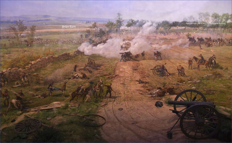 'The Battle of Gettysburg', also known as the Gettysburg Cyclorama, is a cyclorama painting by the French artist Paul Philippoteaux depicting &quot;Pickett's Charge&quot;, the climactic Confederate attack on the Union forces on Cemetery Ridge during the Battle