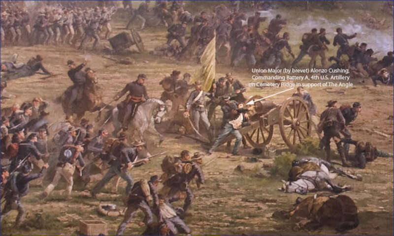 'The Battle of Gettysburg', also known as the Gettysburg Cyclorama, is a cyclorama painting by the French artist Paul Philippoteaux depicting &quot;Pickett's Charge&quot;, the climactic Confederate attack on the Union forces on Cemetery Ridge during the Battle