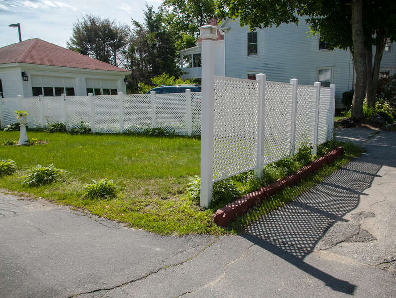 I had a little stroll around town this morning and spotted this white fence and the nice shadow on the sidewalk.  Also did this in BW.  

HFF.