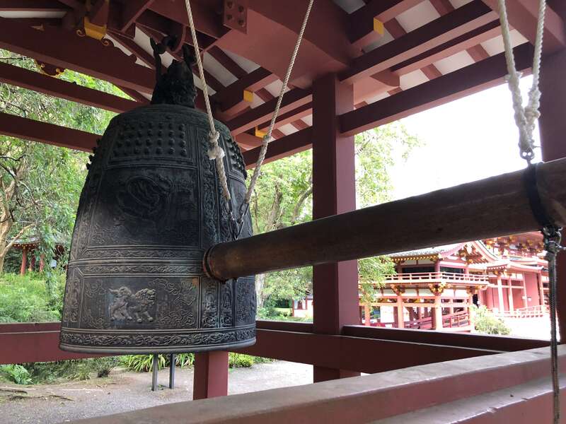 The peace bell at the Byodo-In Temple in ʻĀhuimanu, Oahu, Hawaii