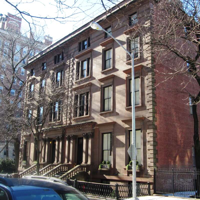 2 (right) and 3 (left) Pierrepont Place between Pierrepont and Montague Streets in the Brooklyn Heights neighborhod of Brooklyn, New York City were built in 1857 as the residences of Alexander M. White and Abiel Abbot Low, respectively.  They were