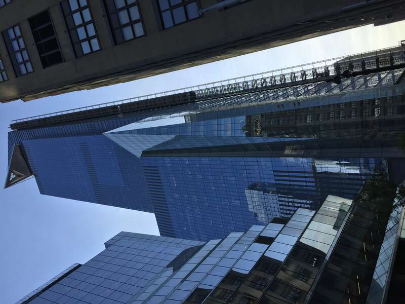 30 Hudson Yards from the east, with 5 Manhattan West visible at left, in 2019