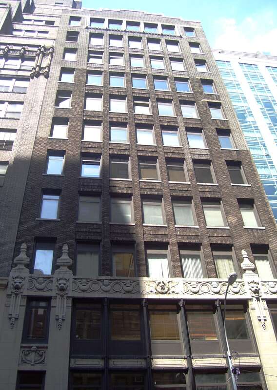 37 West 37th Street between Fifth and Sixth Avenues in Midtown Manhattan, New York was built in 1915 an was designed by Herman Lee Meader. (Source: "Herman Lee Meader" on Emporis)