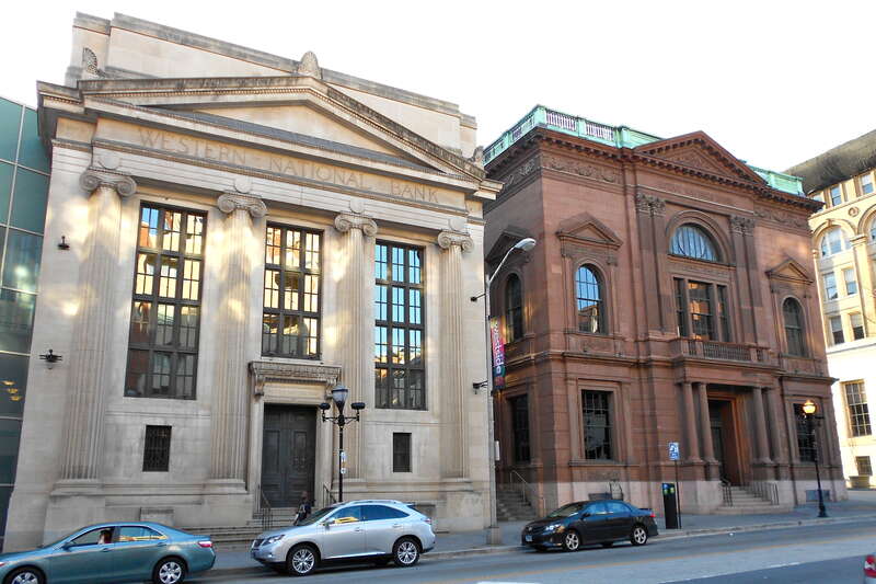 Baltimore Grand	 on the NRHP since January 14, 2000. At 401 W. Fayette St. in central Baltimore, Maryland.  Site includes both bank buildings.