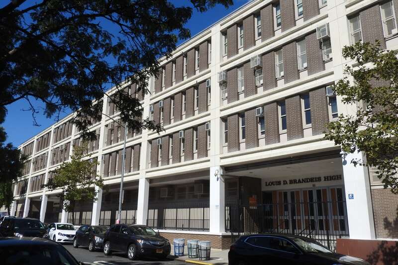Looking north across 84th Street on a sunny midday