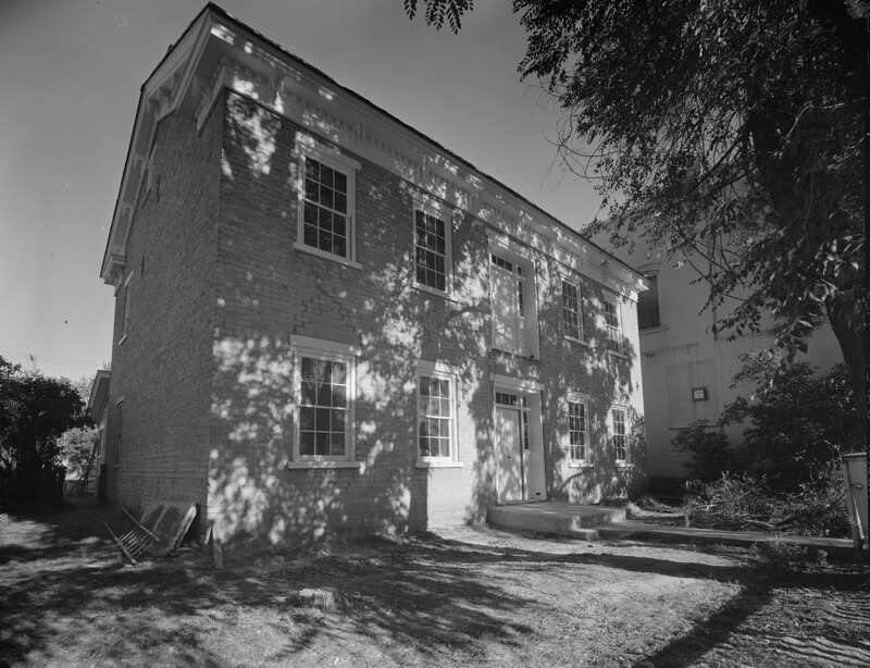 Front of the Canute Peterson House, located at 10 N. Main Street in Ephraim, Utah, United States.  Built in 1869, the house is listed on the National Register of Historic Places.