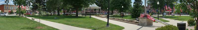 Memorial Day in Central Park, Fairfield, Iowa.