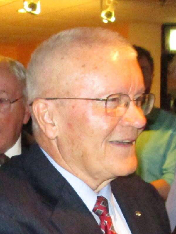 Fred Haise in 2015, cropped to show his face