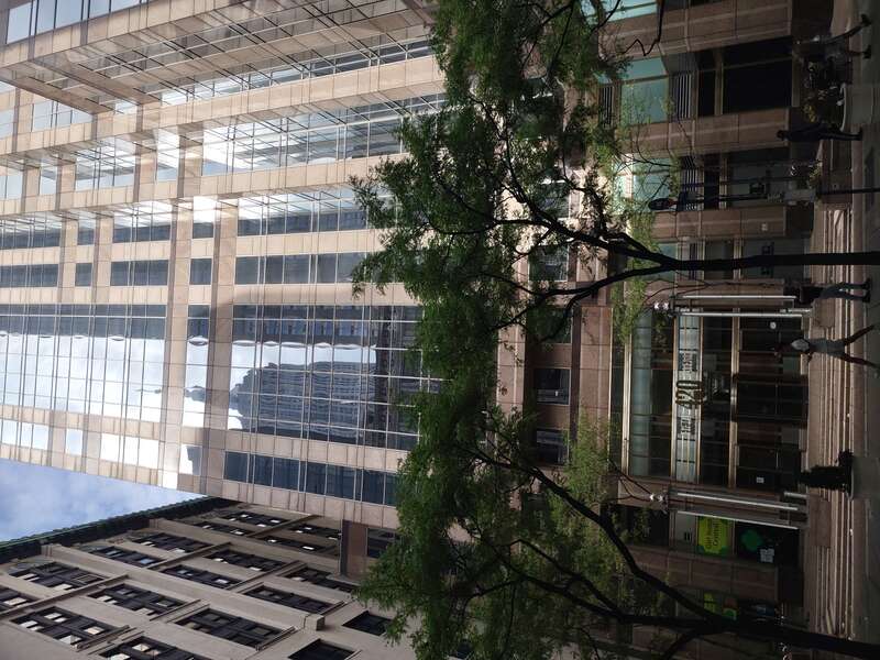 Looking north across West 37th Street at Girl Scout Museum and Archives (history museum and archives in Manhattan, New York, USA)