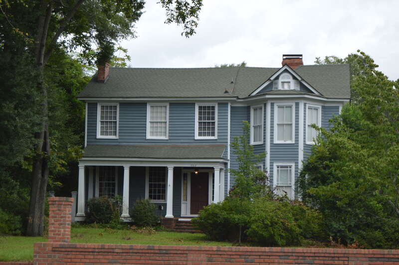 Front of the Henry McLean House, located at 1006 Hay Street in Fayetteville, North Carolina, United States.  Built in 1840 and later expanded, it is listed on the National Register of Historic Places.