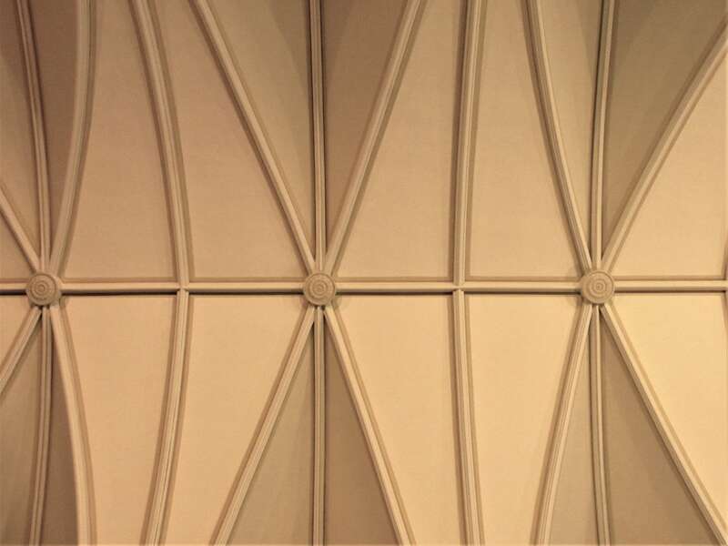 The ceiling in St. Raphael's Cathedral in Dubuque, Iowa.