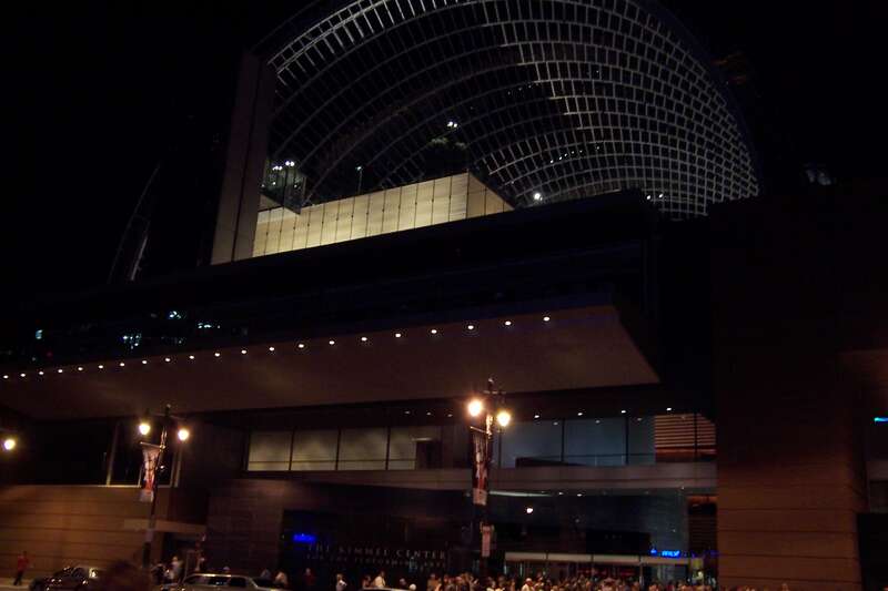 Kimmel Center for the Performing Arts, Exterior view from across Broad Street