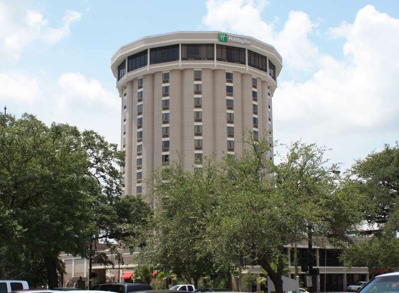 The Lafayette Plaza Hotel (now Holiday Inn) at 301 Government Street in Mobile, Alabama.