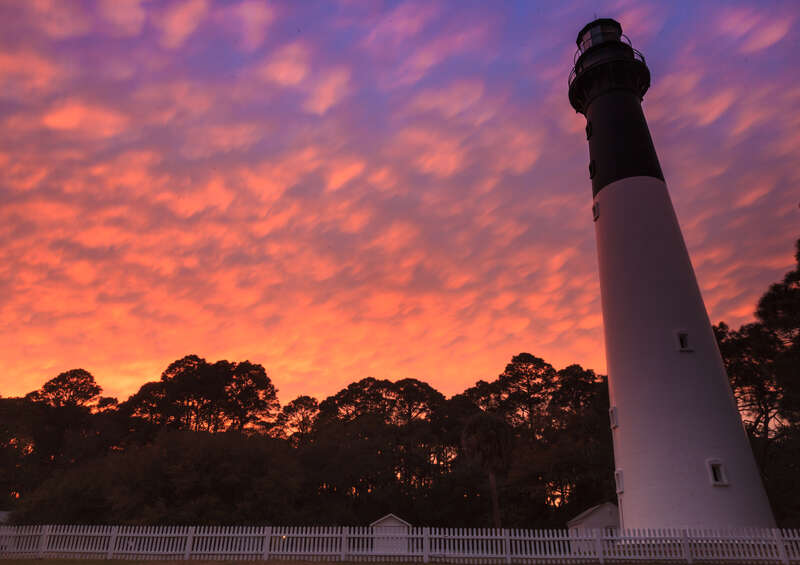 Lighthouse at sunset