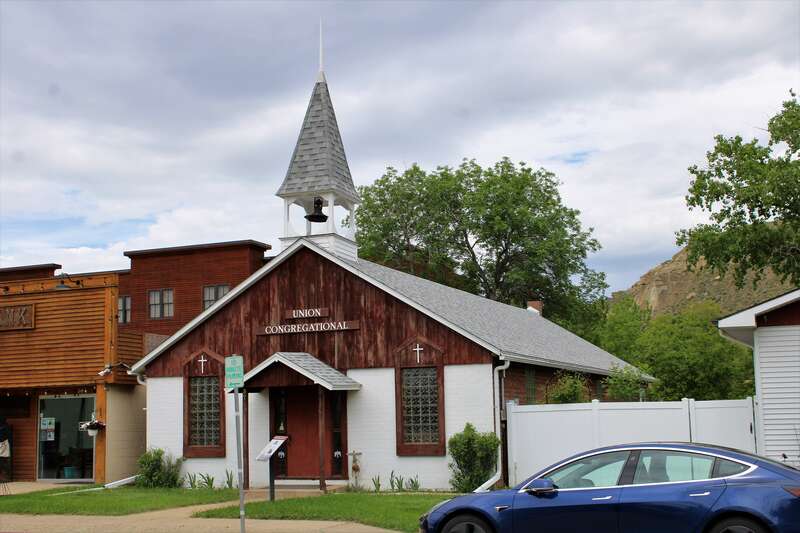 Medora Union Congregational Church in Medora, North Dakota.