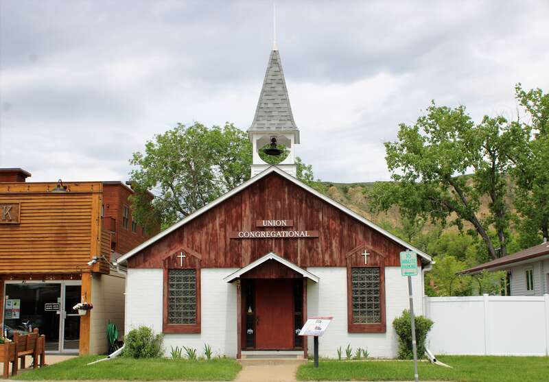 Medora Union Congregational Church in Medora, North Dakota.