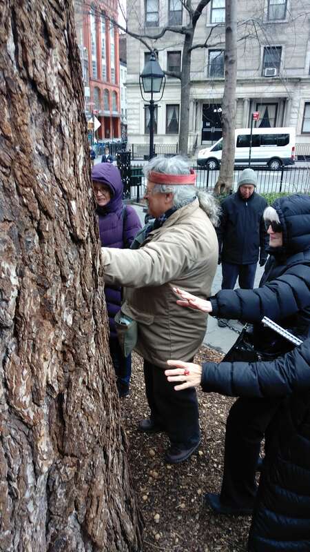 With author Evan Pritchard.
One might assume that New York's streets are as old as Dutch settlement, but many of the thoroughfares we use today actually began long before that. 
Early Dutch and English immigrants adopted many pathways that were