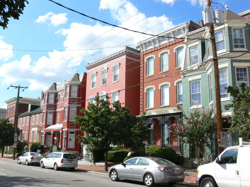 The north 00 Block along E. Main Street in Richmond, Virginia; contributing to two Historic Districts on the National Register of Historic Places